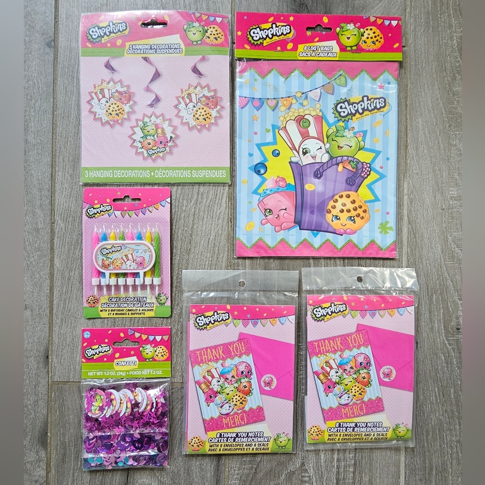 SHOPKINS Birthday Party bundle NWT